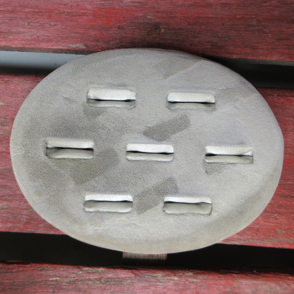 Oval Grey Velvet Ring Display Pad Insert 7 Slots Jewelry Showcase Organizer